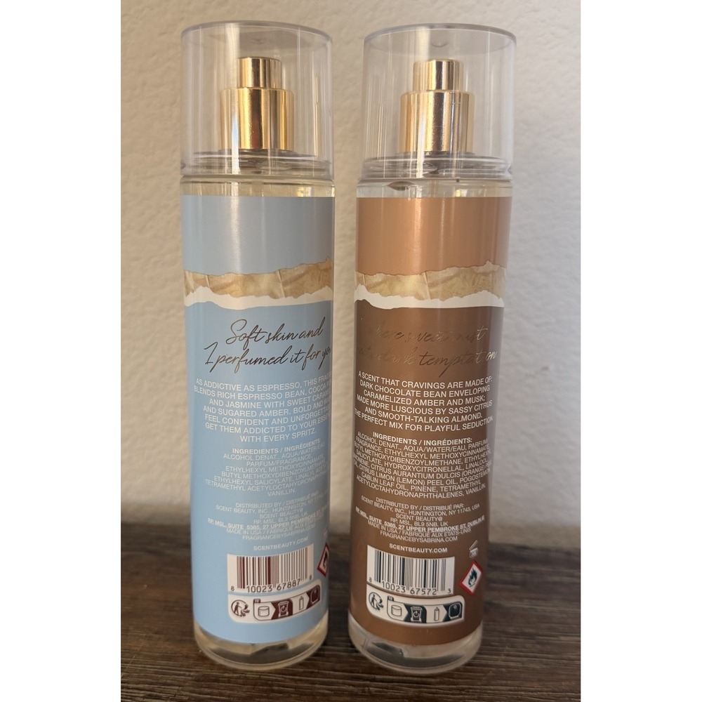 2x Sabrina Carpenter Sweet Tooth Caramel Dream Me Espresso Body Mist Spray Large - Picture 2 of 4